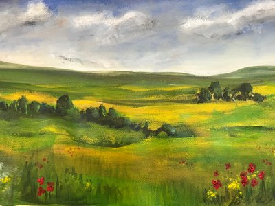 Summer landscape by Sarah Thompson Engels